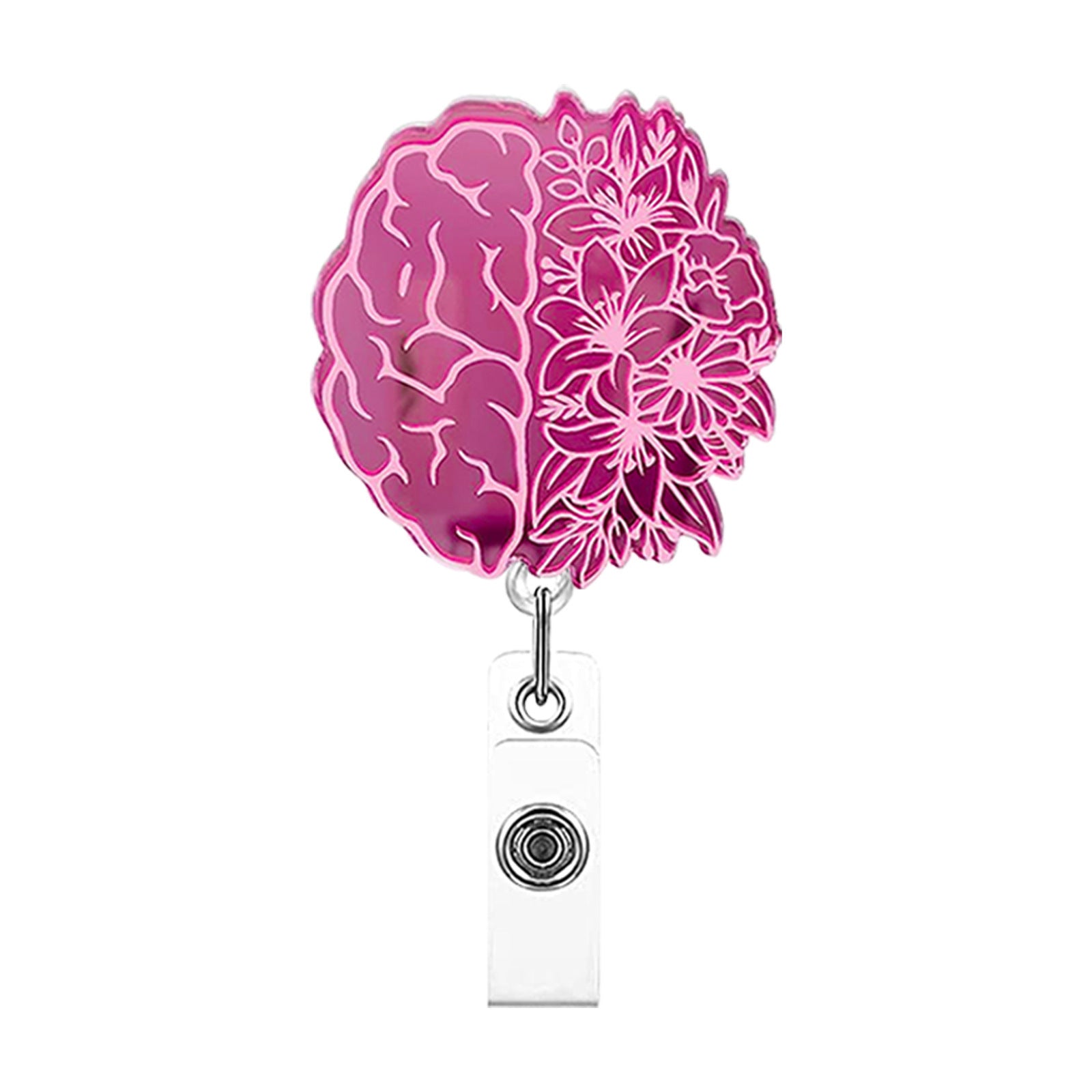 Wholesale Pvc Colorful Acrylic Retractable Badge Holder Easy Pull Keychain